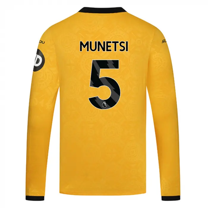 Wolverhampton Wanderers Shirt Store | 2025-26 Wolves Home Shirt – LS MUNETSI 5 Collection Wolverhampton Wanderers Official Gear
